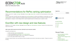 Desktop Screenshot of blog.econstor.eu